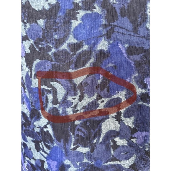 Banana Republic Women’s Small Blue Floral Print Top - Picture 6 of 8